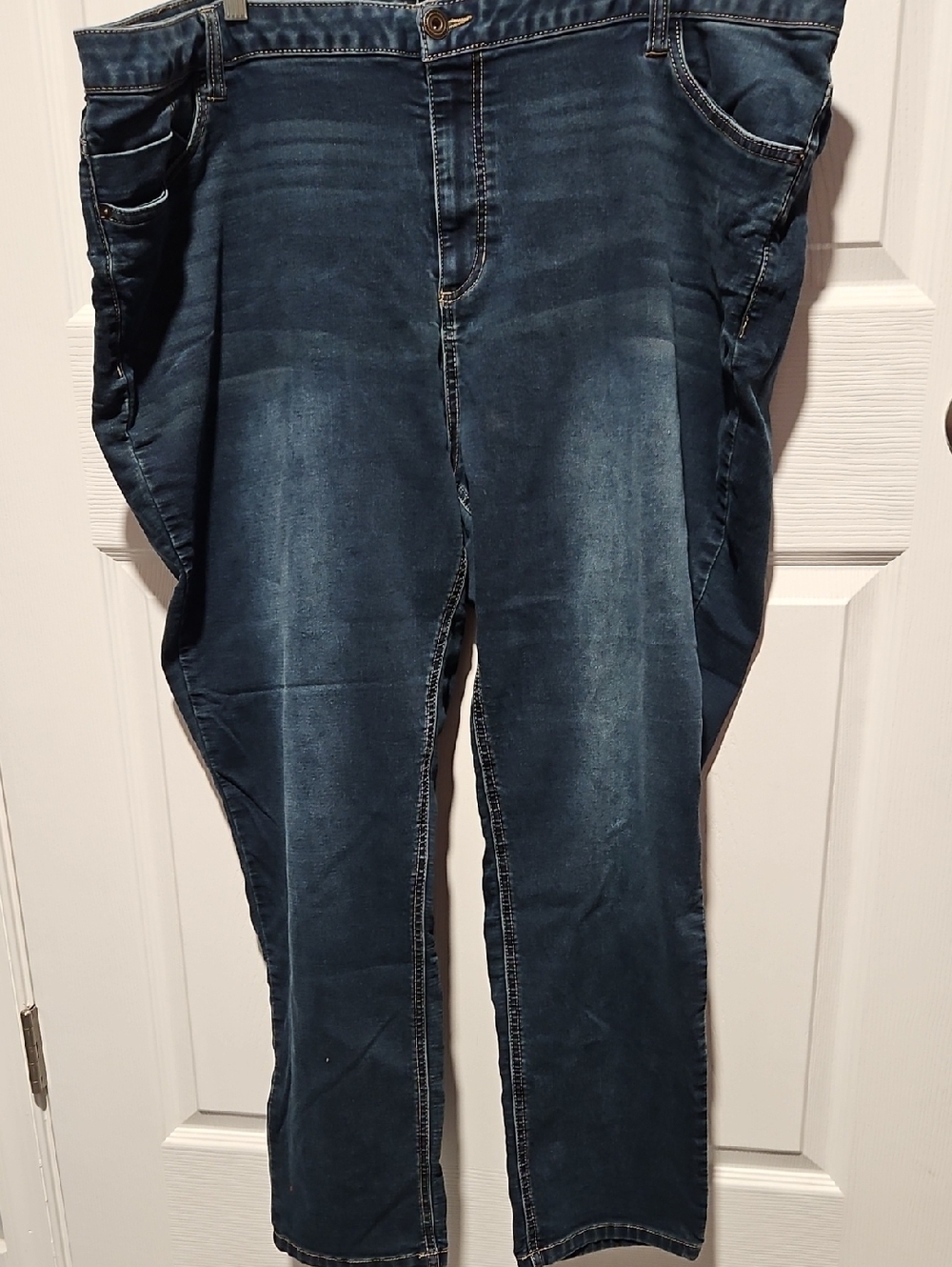 Catherines Women's Dark Blue Stretch Jeggings